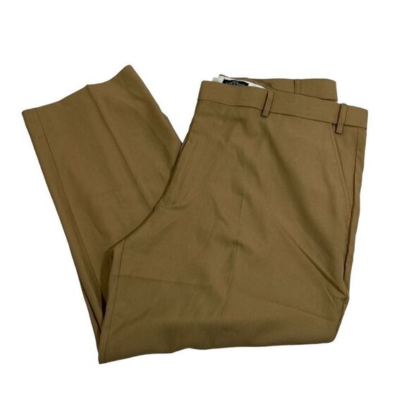 44X27 Haband Executive Division Dark Tan Dress Pants slacks trousers suit 44 27 - Picture 1 of 4